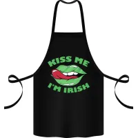 Фартук с принтом Кавун Kiss me I'm irish 68 см Черный Фартук с принтом Кавун Kiss me I'm irish 68 см Черный