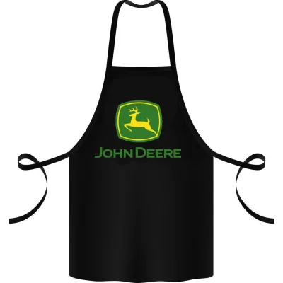 Фартук с принтом Кавун John Deere 68 см Черный