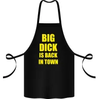 Фартук с принтом Кавун Big dick is back in town 68 см Черный