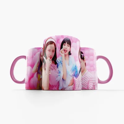 Чашка Fan Girl БлекПінк рожева - Blackpink (19199) 330 мл