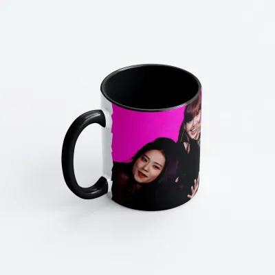 Чашка Fan Girl БлекПінк рожево-чорна - Blackpink (19198) 330 мл Чашка Fan Girl БлекПінк рожево-чорна - Blackpink (19198) 330 мл