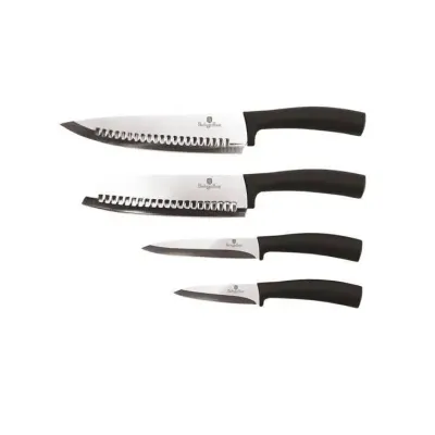 Набор ножей Berlinger Haus Black Silver Collection 4 предмета (BH-2466)