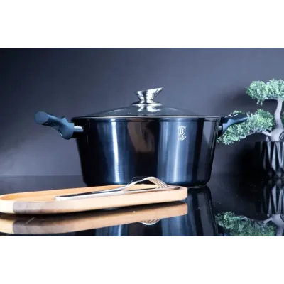 Кастрюля с крышкой Berlinger Haus Metallic Line Aquamarine Edition 8 л (BH-7148)