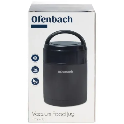 Термос пищевой Ofenbach Portable 800 мл Черный (DP186672)