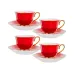 Набор кофейный Red Passion на 8 предметов 50 ml AL218327 Hanna Style