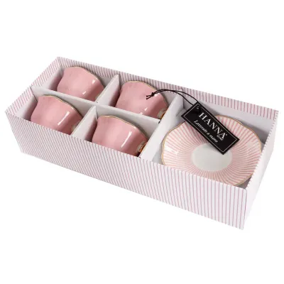 Набор кофейный Pink Ash на 8 предметов 50 ml AL218328 Hanna Style
