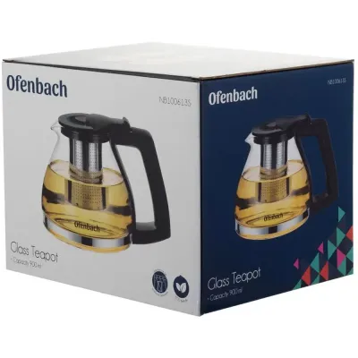 Заварочный чайник со съемным ситечком 900мл DP218682 Ofenbach Заварочный чайник со съемным ситечком 900мл DP218682 Ofenbach
