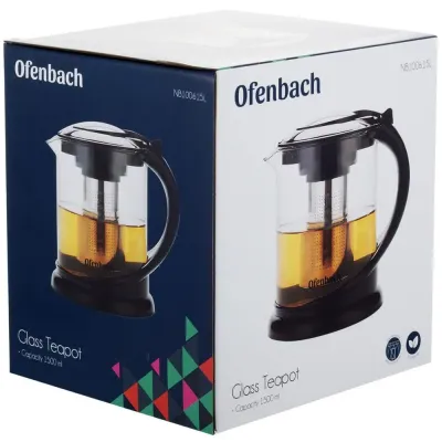 Заварочный чайник со съемным ситечком Heo 1500мл DP218684 Ofenbach