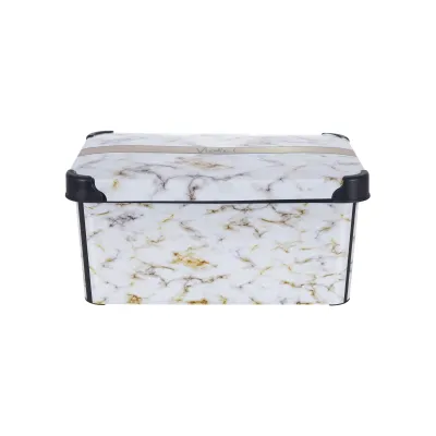 Контейнер Violet House Decor Marble 10 л Белый (6638133) Контейнер Violet House Decor Marble 10 л Белый (6638133)