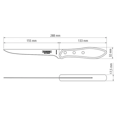 Нож для филе Tramontina Barbecue Polywood 152 мм Красное дерево (6710924) Нож для филе Tramontina Barbecue Polywood 152 мм Красное дерево (6710924)