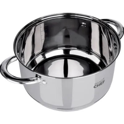 Кастрюля BRAVO CHEF 18 см 2.6 л с крышкой (6720868)