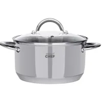Кастрюля BRAVO CHEF 18 см 2.6 л с крышкой (6720868)