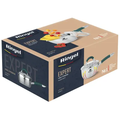 Ковш RINGEL Expert 16 см 1.6 л Хром (6723694) Ковш RINGEL Expert 16 см 1.6 л Хром (6723694)