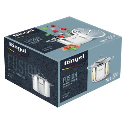 Кастрюля RINGEL Fusion 18 см 2.6 л Хром (6733717)