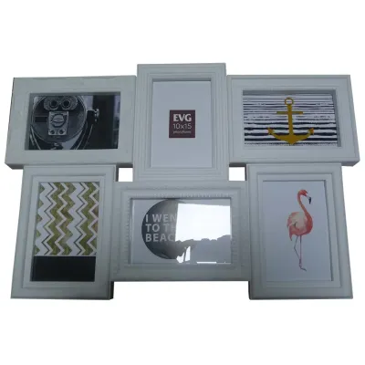Мультирамка EVG INNO ZB-6-3753 WHITE COLLAGE 6 36 х 52 х 2.5 см Білий (6812241)
