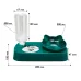 Миска для котов с поилкой Taotaopets 119906 280х150 мм 0.5 л Forest Green (6946-28331) Миска для котов с поилкой Taotaopets 119906 280х150 мм 0.5 л Forest Green (6946-28331)
