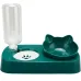 Миска для котов с поилкой Taotaopets 119906 280х150 мм 0.5 л Forest Green (6946-28331)