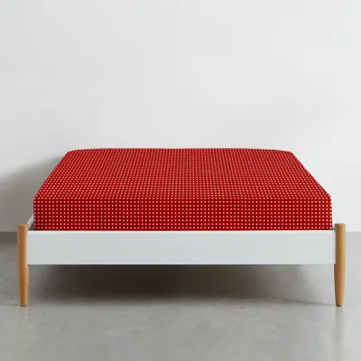 Простынь на резинке 80х160 см RED DOTS COSAS Простынь на резинке 80х160 см RED DOTS COSAS
