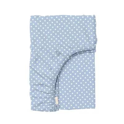 Простыня на резинке 120х200 см BLUE DOTS COSAS