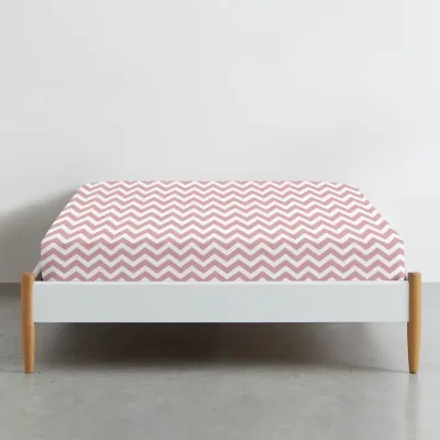 Простирадло на резинці 160х200 см ROSE ZIGZAG COSAS