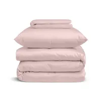 Підліткова постіль сатин з простирадлом на гумці BLUSH Cosas Сакура 160х220 см