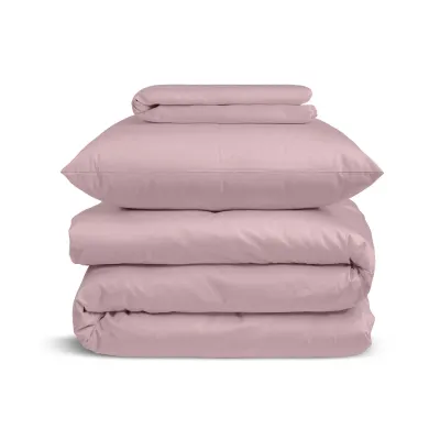 Подростковая постель сатин с простыней на резинке LILAC Cosas лиловый 160х220 см Подростковая постель сатин с простыней на резинке LILAC Cosas лиловый 160х220 см
