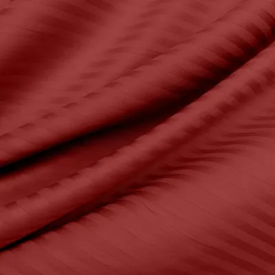Підліткова постіль сатин з простирадлом на гумці BURGUNDY Cosas Червоний 160х220 см