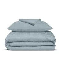 Підліткова постіль сатин з простирадлом на гумці CASHMERE CS1 Cosas Сизий 160х220 см Підліткова постіль сатин з простирадлом на гумці CASHMERE CS1 Cosas Сизий 160х220 см