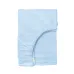 Двоспальна постіль сатин із простирадлом на резинці MAYA CS1 Cosas Блакитний 180х220 см