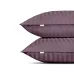 Сімейна постіль сатин з простирадлом на гумці AURORA Cosas Баклажан 2х160х220 см