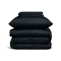 Підліткова постільна білизна сатин BLACK Cosas чорний 160х220 см