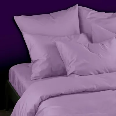 Двуспальная постель сатин с простыней на резинке LAVENDER Cosas Лаванда 180х220 см Двуспальная постель сатин с простыней на резинке LAVENDER Cosas Лаванда 180х220 см