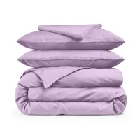 Євро постіль сатин з простирадлом на гумці LAVENDER Cosas Лаванда 200х220 см Євро постіль сатин з простирадлом на гумці LAVENDER Cosas Лаванда 200х220 см