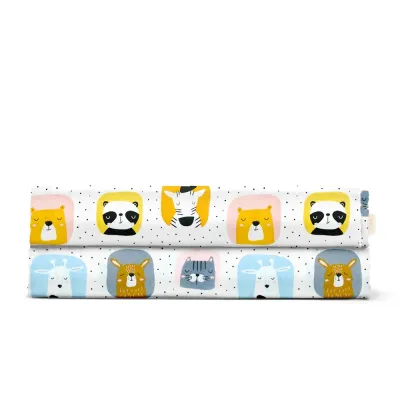 Дитяче простирадло 110х160 см COLOR ANIMALS Cosas