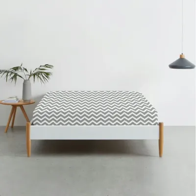 Детская простыня 110х160 см GREY ZIGZAG CS1 Cosas