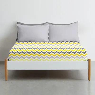 Дитяче простирадло 110х160 см YELLOW ZIGZAG CS4 Cosas