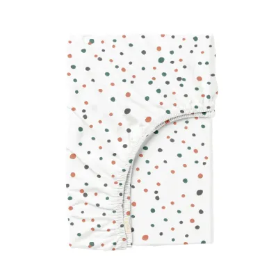 Простыня на резинке в детскую кроватку 60х120 см COLOR DOTS Cosas