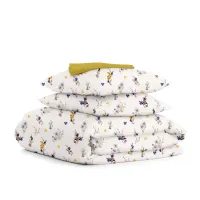 Семейная постель с простыней на резинке Cosas Summer Garden 2х160х220 см Разноцветный