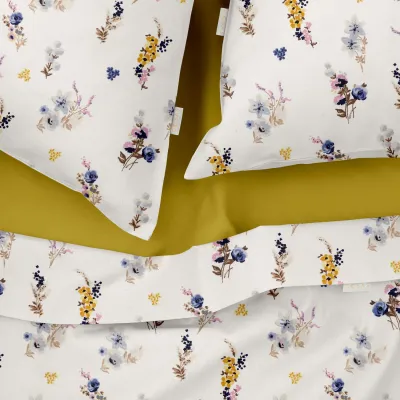Євро постіль без простирадла Cosas Summer Garden 200х220 см Різнокольоровий