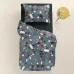 Подростковая постель с простыней на резинке GEMSTONES CS8 Cosas серый 160х220 см