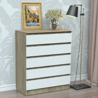 Комод Тиса Мебель 307 Дуб сонома Білий 109x45x90 см