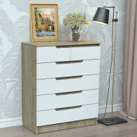 Комод Тиса Мебель 321 Дуб сонома Білий 109x45x90 см
