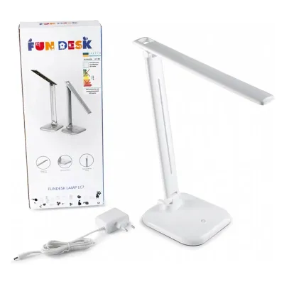 Лампа світлодіодна настільна Fundesk LC7 9 Вт 36х15 см White
