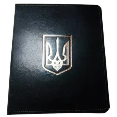 Альбом для монет и банкнот наборной Collection 225 х 265 х 30 мм золотой тризубец Черный (hub_g001jx) Альбом для монет и банкнот наборной Collection 225 х 265 х 30 мм золотой тризубец Черный (hub_g001jx)