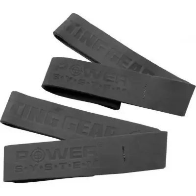 Лямки для тяги шкіряні Power System PS-3320 Leather Straps 68 см Black