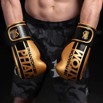 Боксерские перчатки Phantom APEX Elastic 16 унций Gold