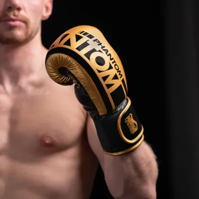 Боксерские перчатки Phantom APEX Elastic 16 унций Gold