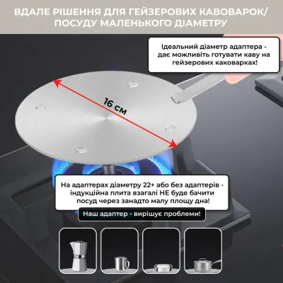 Адаптер (переходник) для индукционной плиты No Brand 16 см
