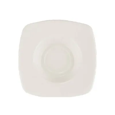 Блюдце для подачі турецького Чаю Квадратне 11 см White Karem Bonna