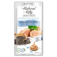 Крем-снек для кошек со вкусом тунца и семян чиа Natural Kitty Creamy Treats Tuna with Chia Seed Pettric 4х12г